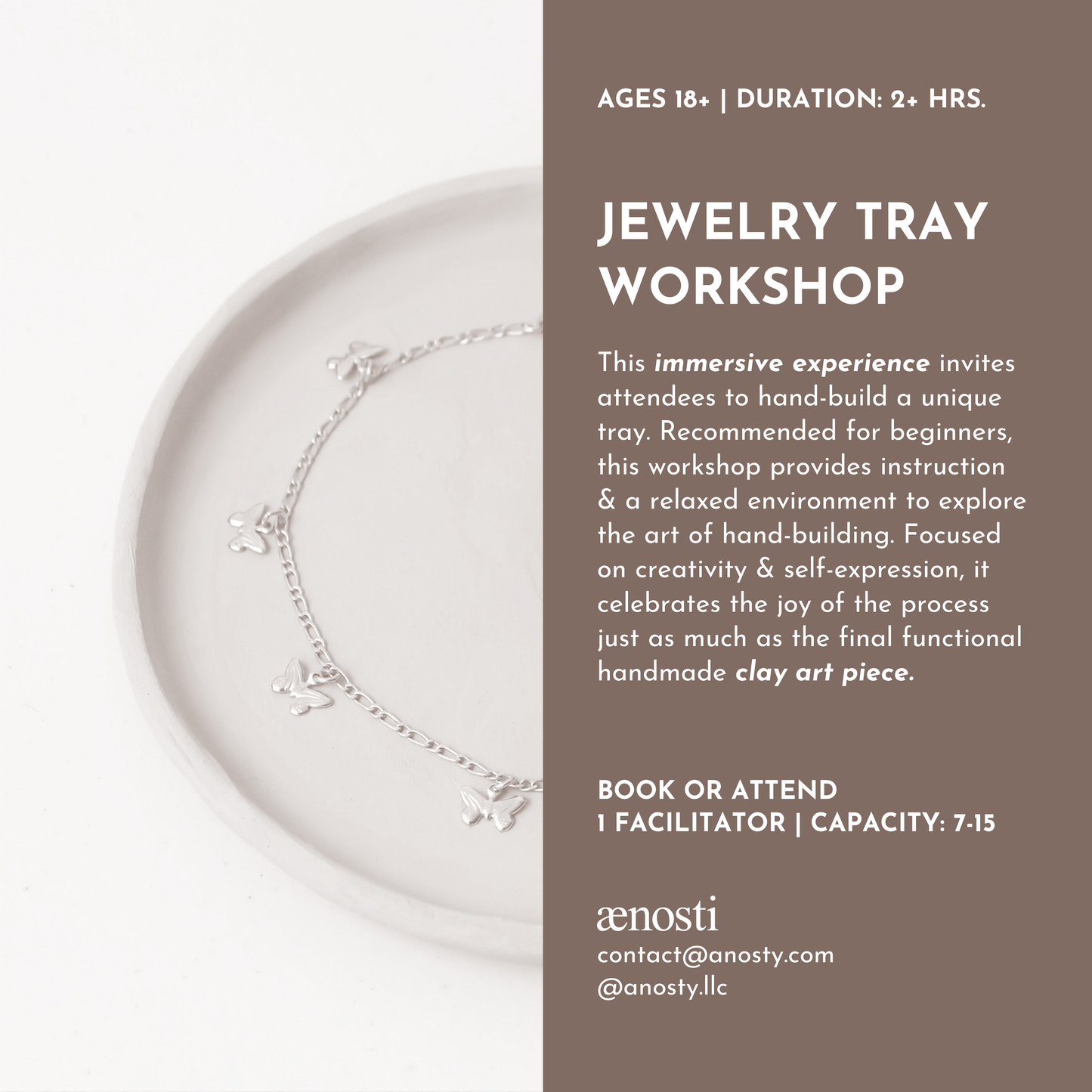 Jewelry Tray Workshop